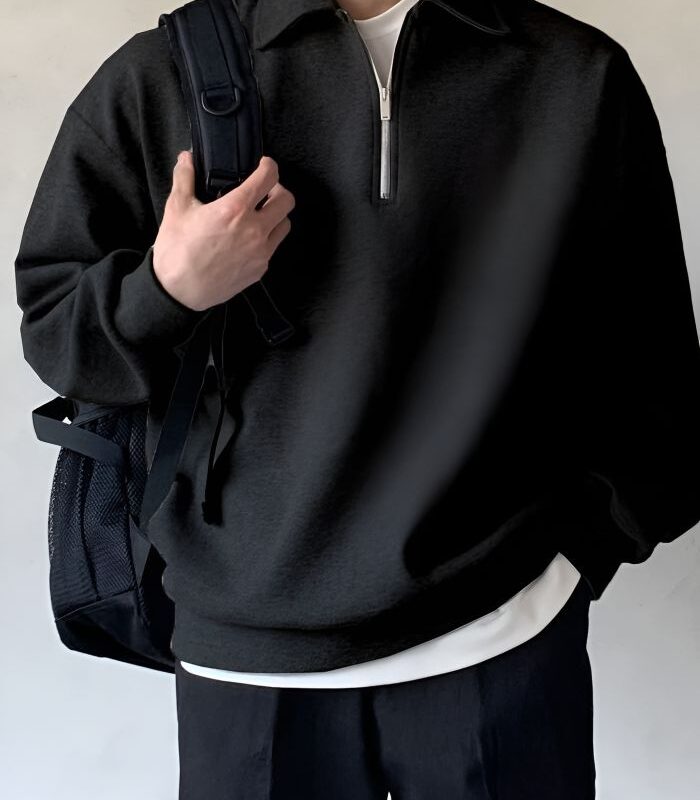 Men Quarter Zipper Drop Shoulder Pullover Without Tee-Picsart-AiImageEnhancer Men Quarter Zipper Drop Shoulder Pullover Without Tee-Picsart-AiImageEnhancer