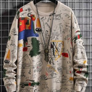 The New Guys Graffiti Print Sweater